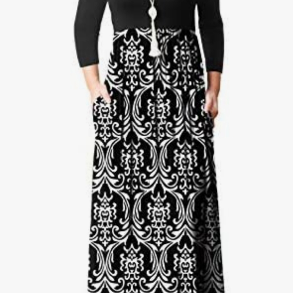 Grecerelle Long Sleeve Maxi Casual Dress, Small - Picture 1 of 3
